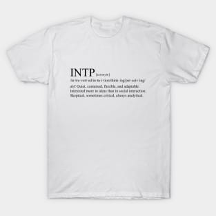 INTP Personality (Dictionary Style) Light T-Shirt